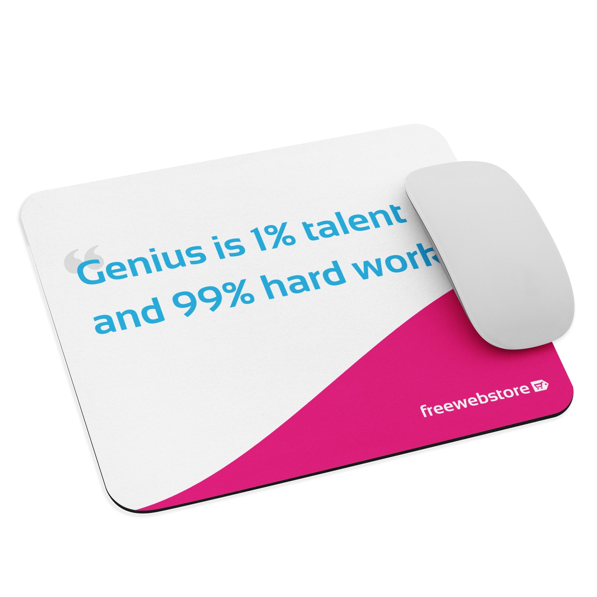 Branded mouse pad as an example association member merch drop